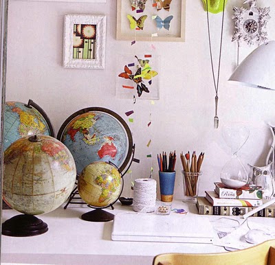 Ideas para decorar con mapas 2