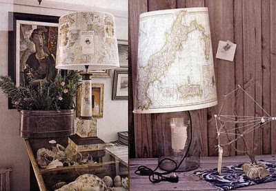 Ideas para decorar con mapas 6