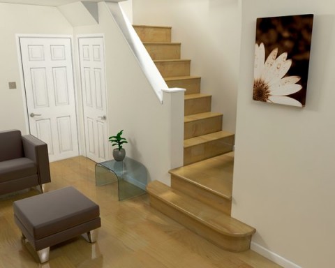 Ideas para espacios modernos junto a escaleras