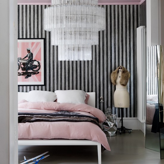Decora tu habitación en rosa y gris