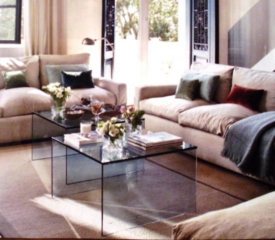 Mesas de centro en cristal