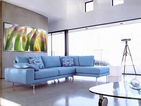 Decora con sofás a todo color