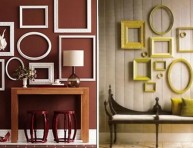 imagen Decoración de paredes con marcos de fotos