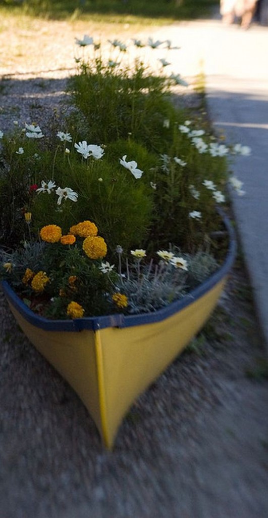 Cómo aprovechar una vieja canoa en la decoración del hogar