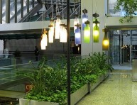imagen Decorativas lámparas con botellas recicladas