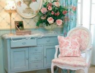 imagen Estilo shabby chic en rosa, blanco y azul