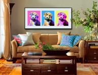 imagen Ideas para decorar la pared sobre el sofá