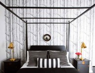 imagen Ideas para dormitorios en blanco y negro
