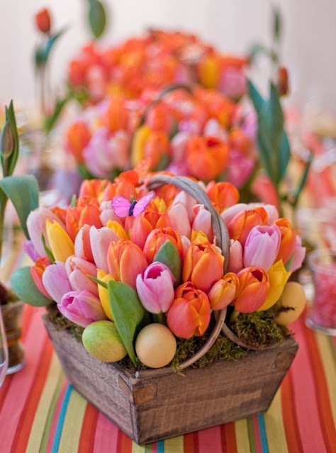 Decorar con tulipanes 18