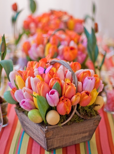 Decorar con tulipanes 18