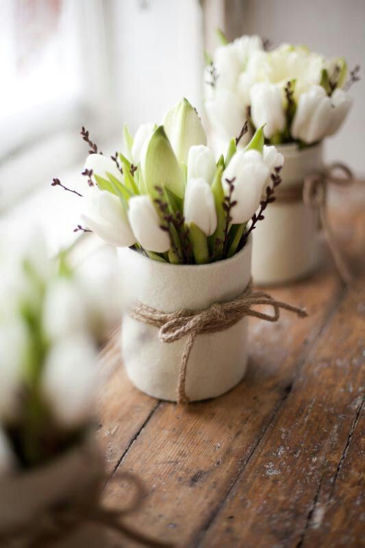 Decorar con tulipanes 24