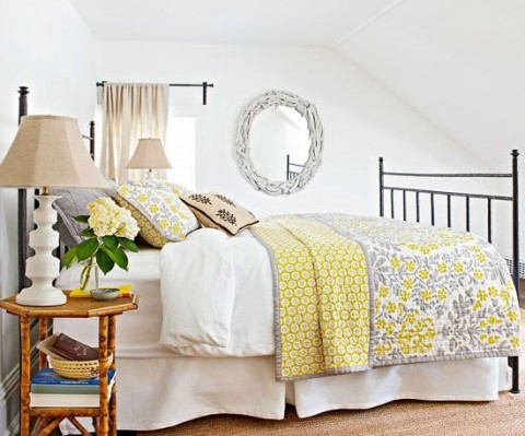 Detalles en amarillo para la habitación