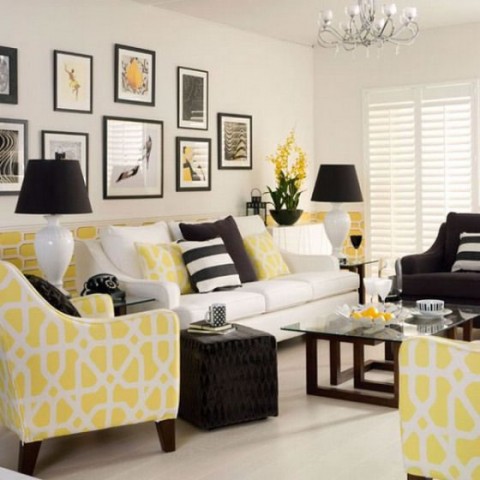 Decora con amarillo tu living y comedor