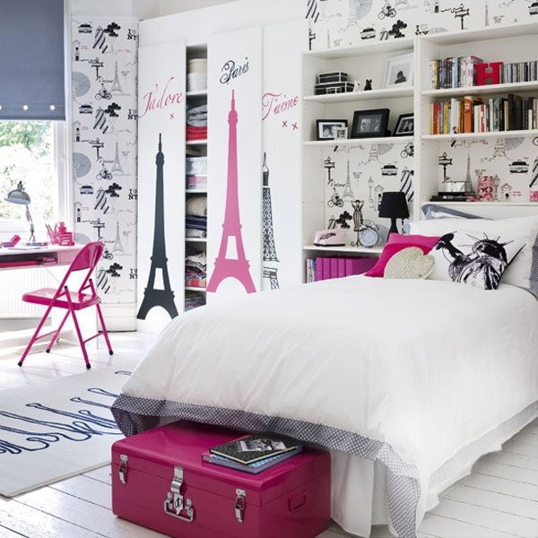 Dormitorios en rosa y blanco 8