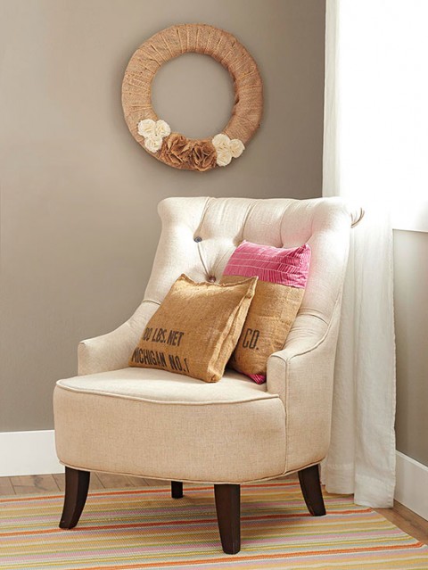 Decorar con arpillera