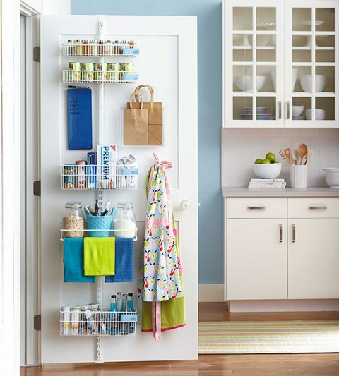 Ideas de almacenamiento tras las puertas