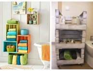 imagen Ideas para decorar con cajas de madera pintadas