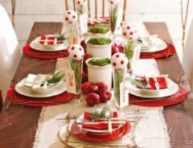 imagen Rojo y verde para la mesa de Navidad