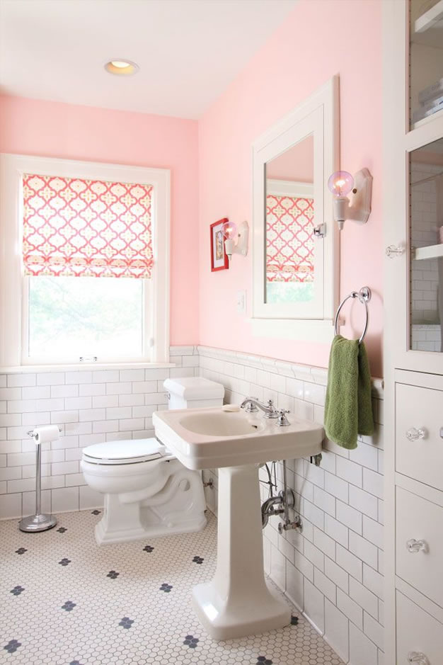 Ideas para tener un baño en color rosa