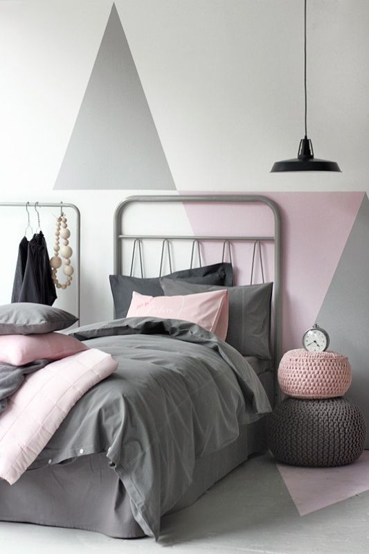 Decorar en gris y rosa: una combinación de color muy actual