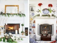 imagen Ideas para decorar la chimenea en Navidad