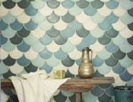 imagen La belleza y estilo de los azulejos en escama de pez