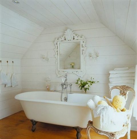 18 ideas adorables para un baño shabby chic