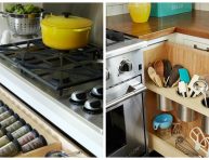 imagen Cajones y estanterías extraíbles para una cocina funcional