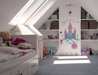 imagen Encantadoras habitaciones abuhardilladas para niños