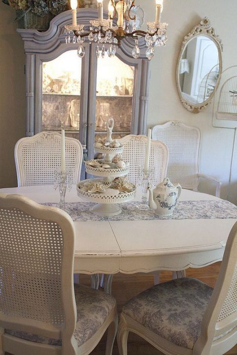 Crea un comedor shabby chic con estas ideas