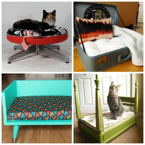 15 camas para mascotas hechas con objetos reciclados