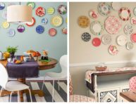 imagen 20 ideas para decorar paredes con platos