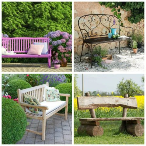 18 ideas para elegir el banco de jardín ideal