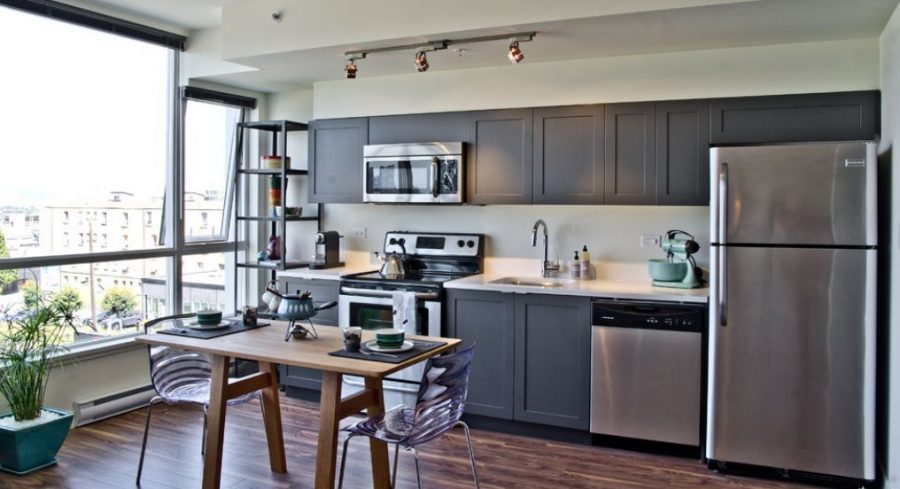 armarios-en-color-gris-para-una-cocina-elegante-07 | Guía para Decorar