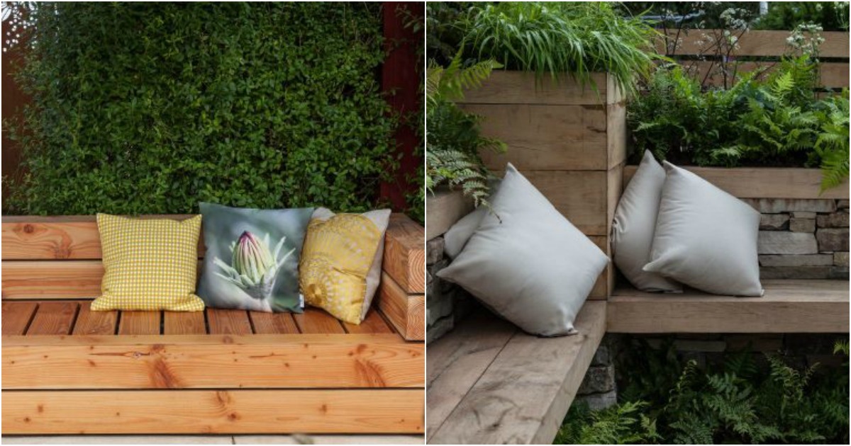 Bancos increíbles para decorar tu jardín