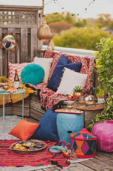 15 Ideas para decorar tu terraza en estilo boho marroquí