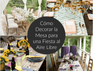 imagen Cómo decorar la mesa para una fiesta al aire libre