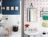 imagen 13 maneras de decorar las paredes del baño