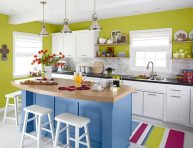 imagen Diversas formas de insertar color en la cocina