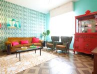 imagen Decoración de interiores estilo años 70