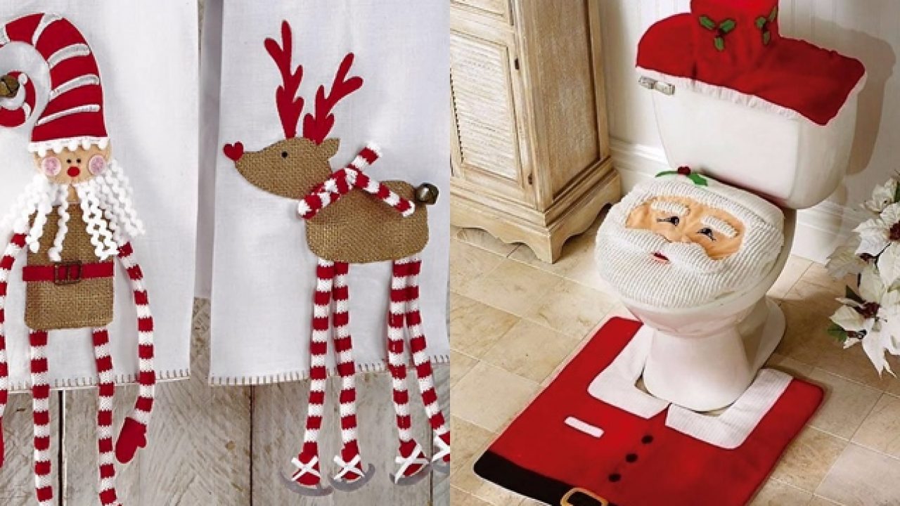 Descubre estas ideas navideñas para la baño