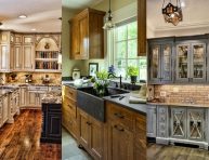 imagen 18 ideas y diseños de gabinetes de cocina rústicos