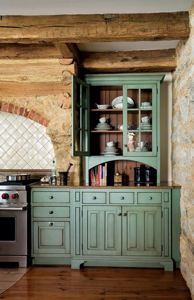 18 ideas y diseños de gabinetes de cocina rústicos