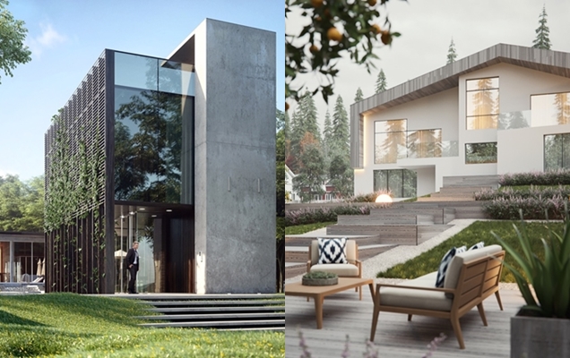 10 impresionantes diseños de fachadas de casas modernas