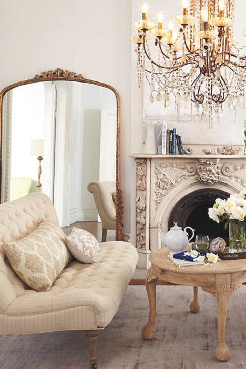 Ideas para decorar una sala de estar al estilo francés