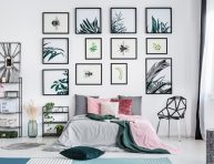 imagen Cómo decorar la pared trasera de la cama