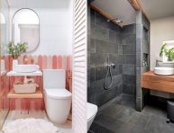 imagen Los mejores esquemas de color para baños pequeños
